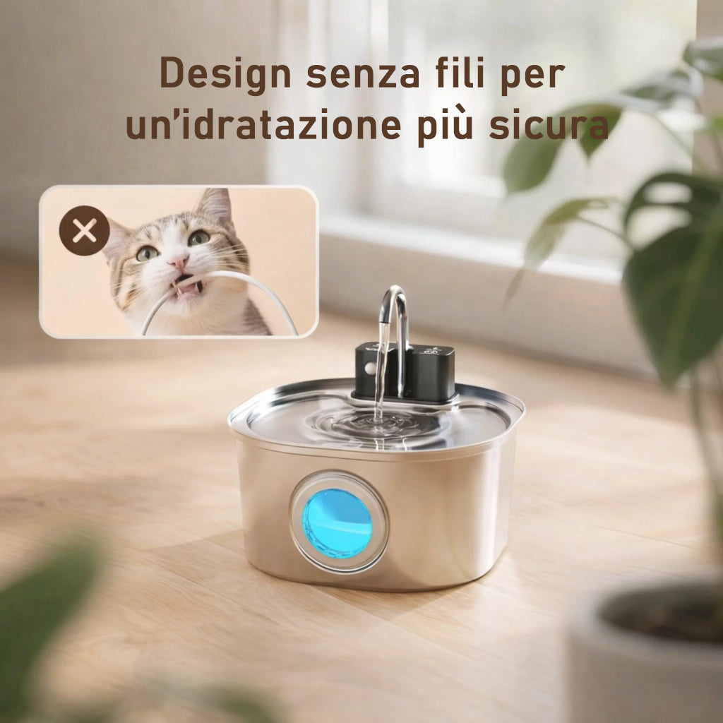 Miaulo™️ - Fontanella per Gatti 3,2L - A Batteria